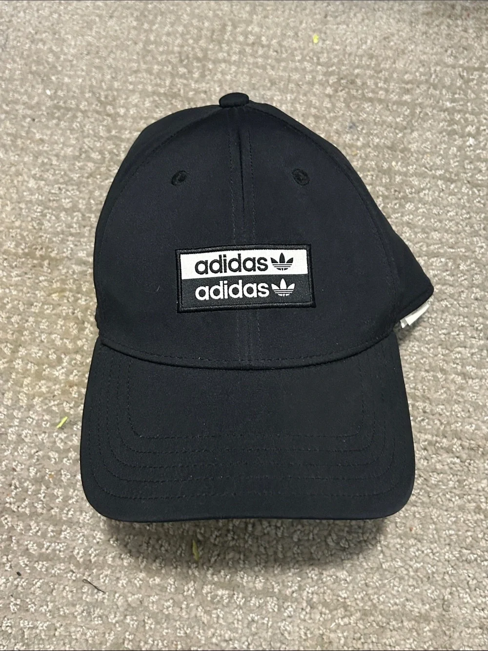 adidas Black Men’s Logo Cap with Patch